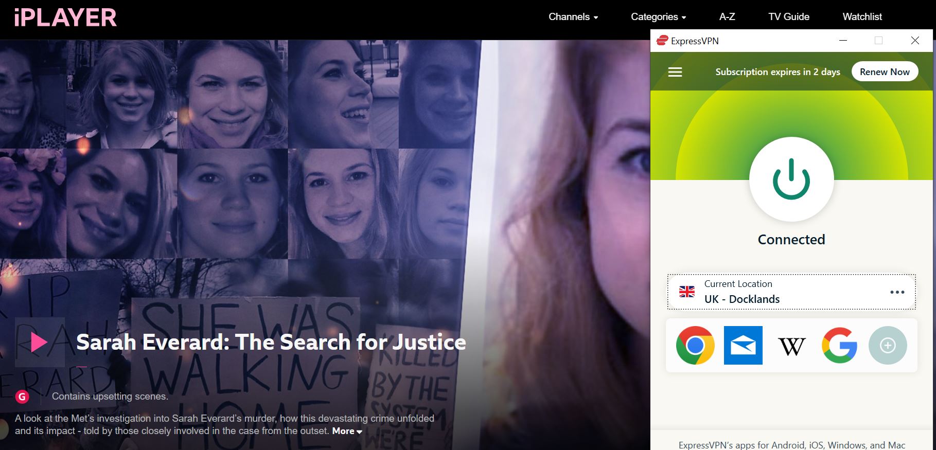 watch Sarah Everard: The Search For Justice