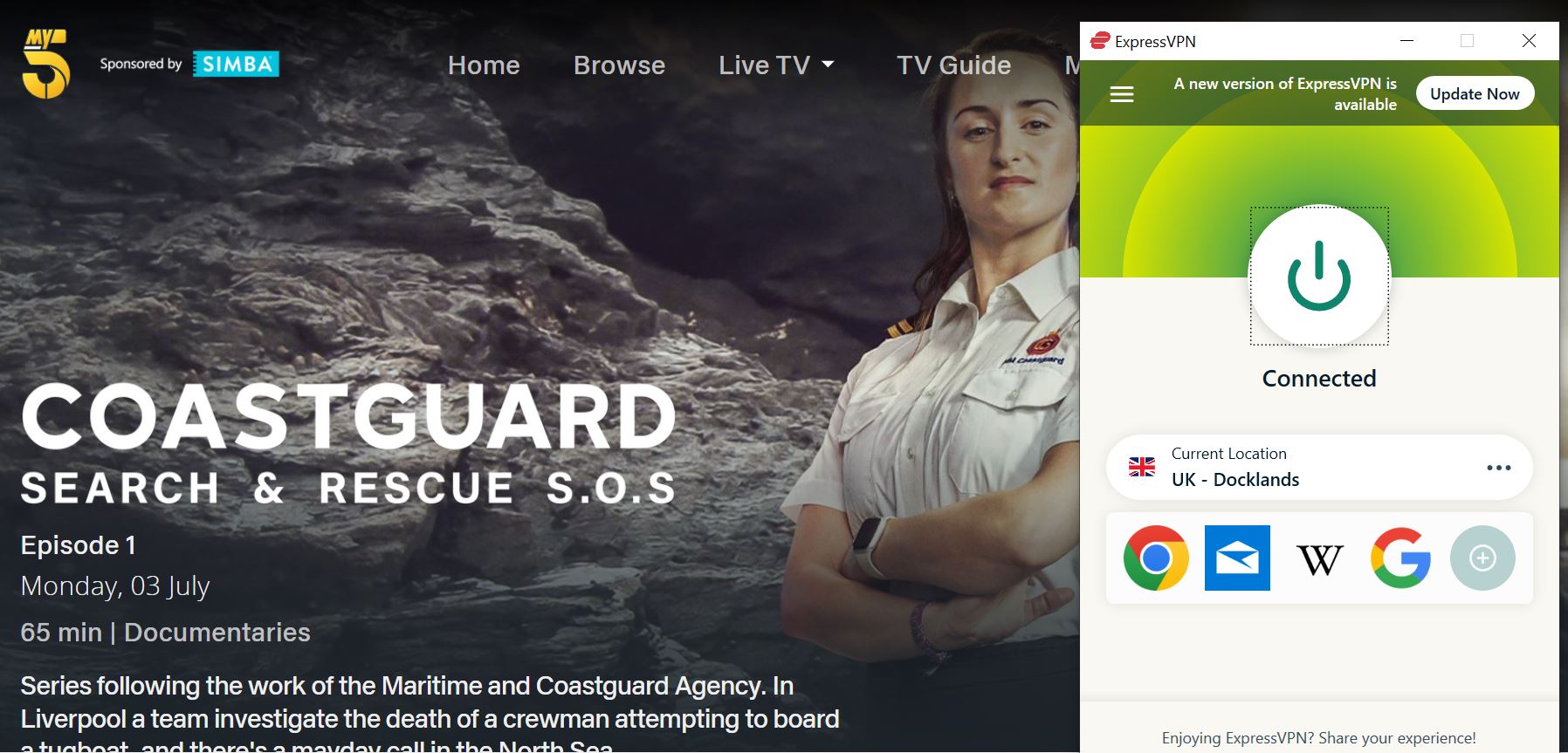 watch Coastguard: Search & Rescue SOS Season 2 in USA & Europe for free?