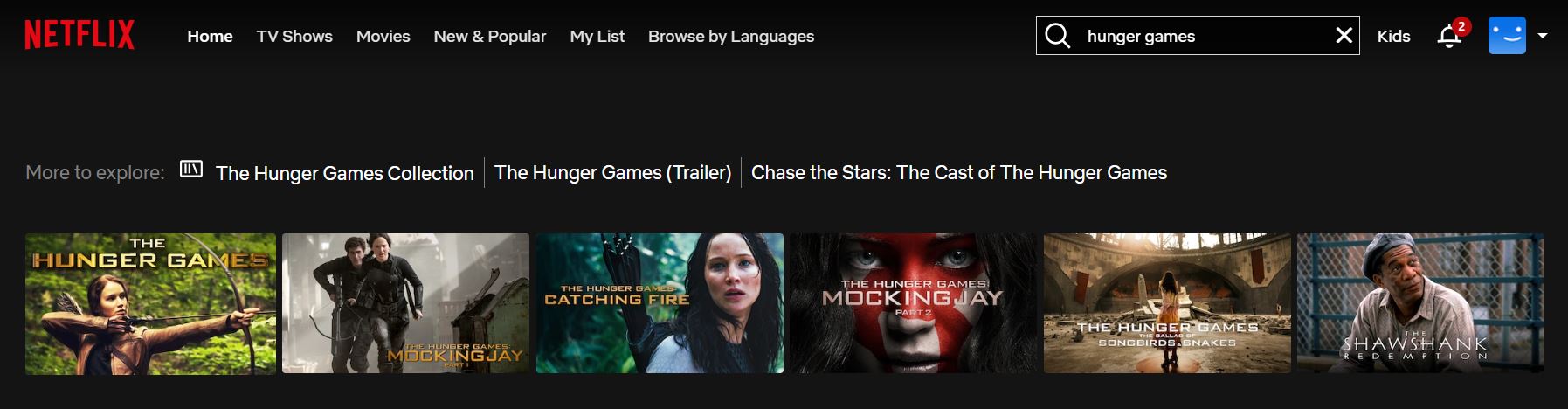 Hunger Games movies on Netflix